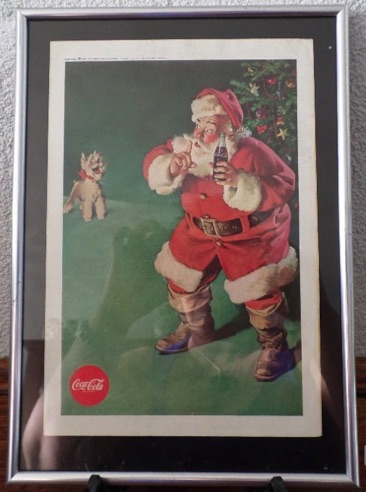 P09224-1 € 12,50 coca cola kerstman  met hond 21x30 cm (1961).jpeg